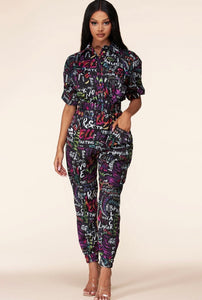 Funky Groove Utility Jumpsuit