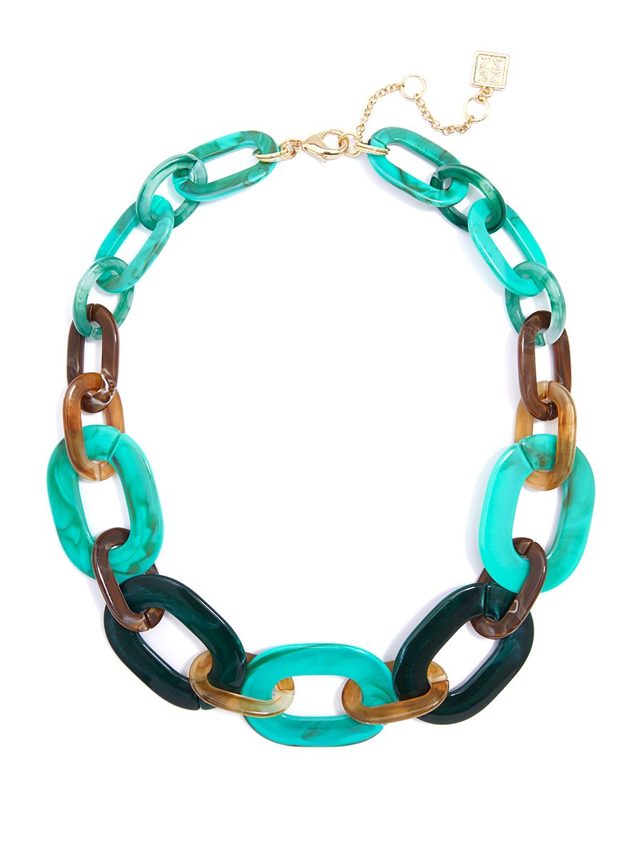 Marbled Links Collar Necklace