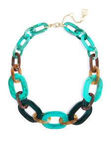 Marbled Links Collar Necklace