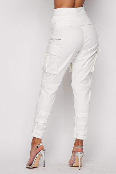 Light the fire sleeve waist cargo pants