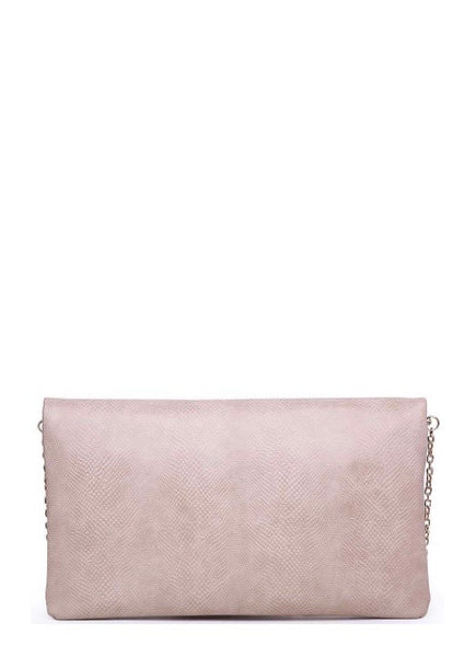 LUXURY AMBER TEXTURED CLUTCH WITH CHAIN