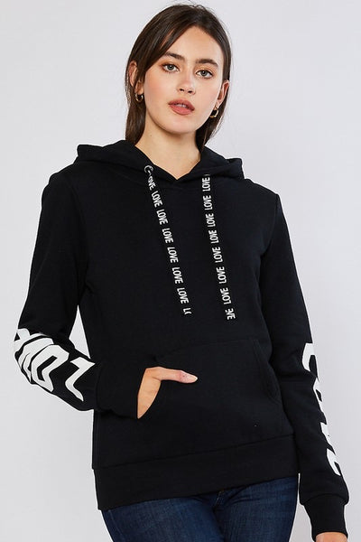 Love Pull Over Hoodie Jogger Set