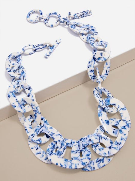 Porcelain Pattern Links Collar Necklace