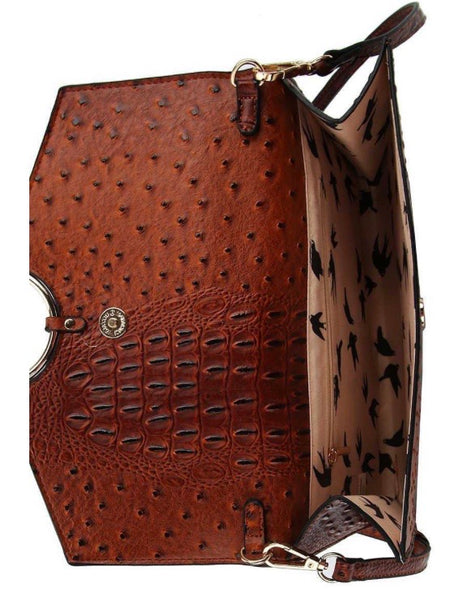 Modern Fashion Croc Pattern Crossbody Bag