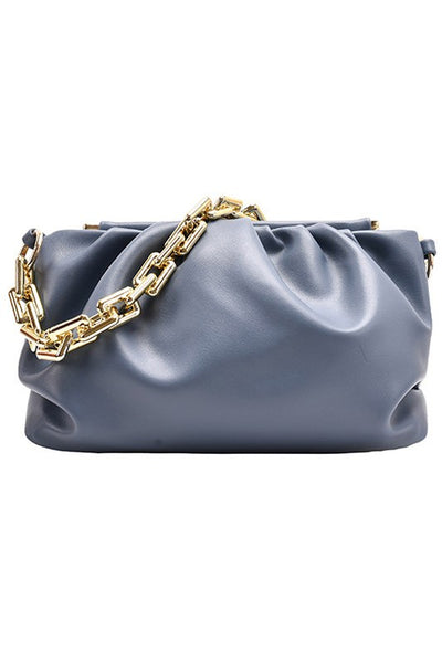 Chain Metal Strap Shoulder Handbag